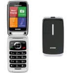 Brondi Contender - Telefono con funzionalità - dual SIM - microSD slot - display LCD - rear camera 1,3 MP - nero